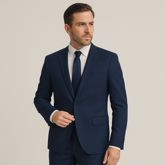 Ensemble Costard Homme en Coton – Bleu nuit