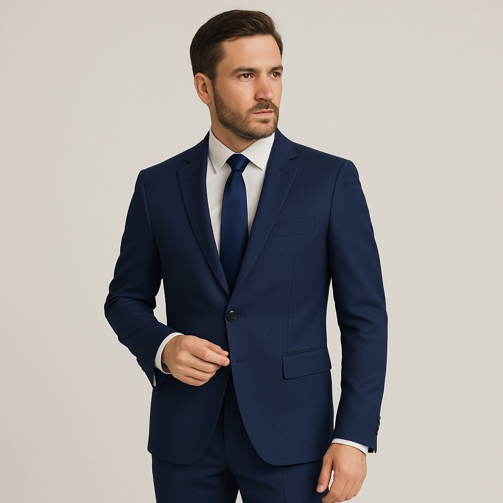 Ensemble Costard Homme en Coton – Bleu marine