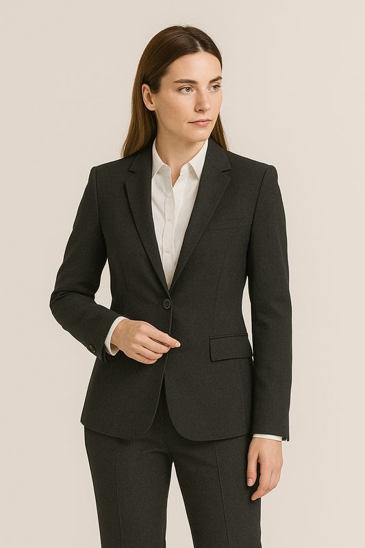 Costume Femme en Coton – Gris foncé
