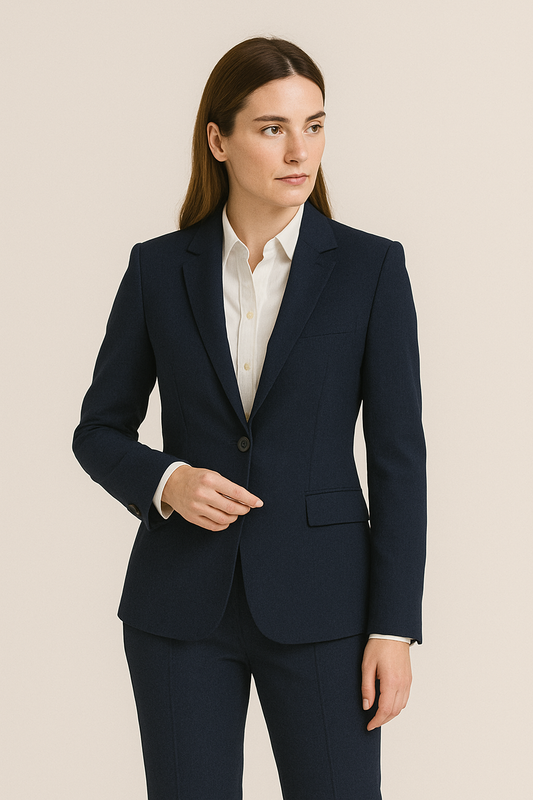 Costume Femme en Coton – Bleu marine