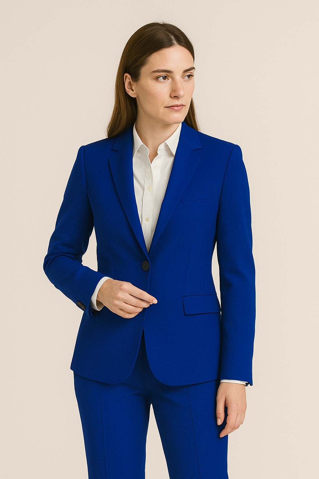 Costume Femme en Coton – Bleu royal